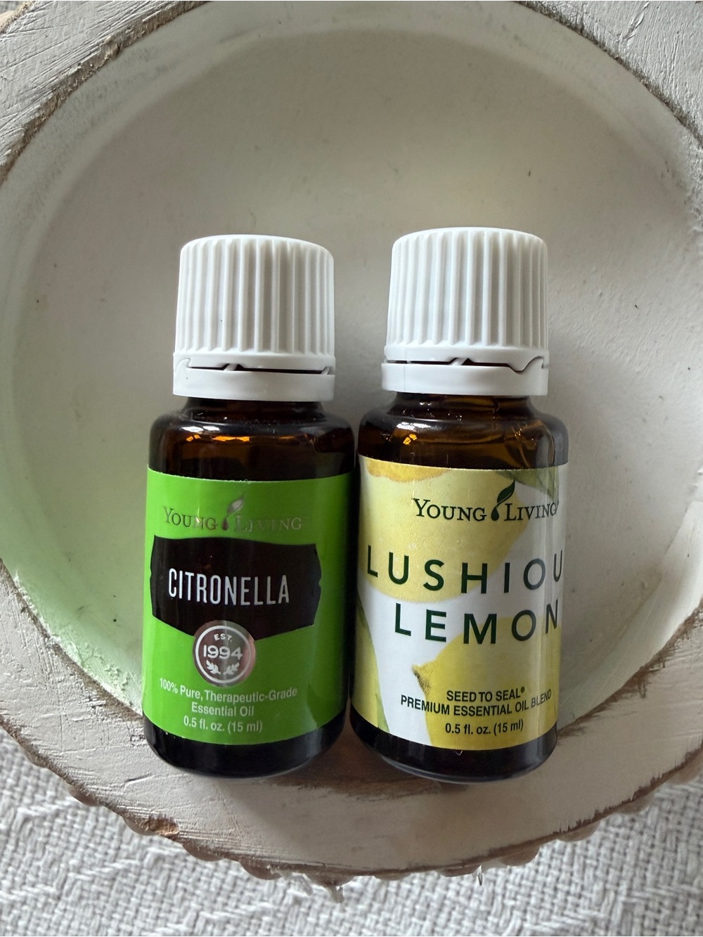Young Living Citronella & Lushious Lemon Essential Oil Duo NEW